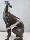 Platinum c.20's Art Deco diamond & sapphire bracelet