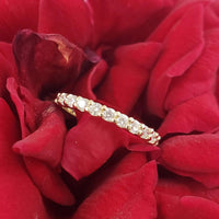 14k Yellow Gold Diamond Eternity Band