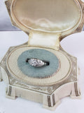 18k white gold Deco c.30s diamond ring