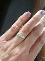 18k white gold Art Deco c.20s ring