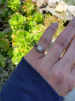 Platinum c.1920s diamond filigree Engagement Ring