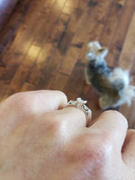 Platinum c.40s-50s Emerald Cut Diamond engagement ring