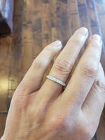 Platinum Art Deo c.1920s Diamond Eternity band SIZE 6.5