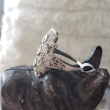 18k gold white gold c.1920s filigree diamond glove Ring