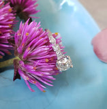 Platinum Edwardian - Deco old mine cut Diamond engagement Ring