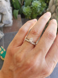 Platinum .39ct Pear cut diamond solitaire ring - custom mounting