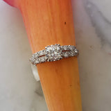 Platinum Deco diamond vintage engagement ring