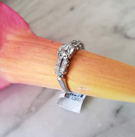 Platinum Deco diamond vintage engagement ring