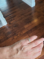 14k gold two tone Art Deco European cut Diamond estate Ring