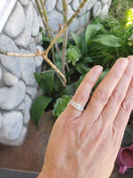 Platinum Art Deco square step cut assher diamond engagement ring