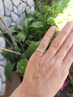 Platinum estate baguette Diamond Eternity band SIZE 6.75