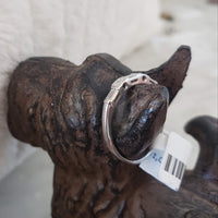 Platinum baguette diamond vintage c.40s c.50s band
