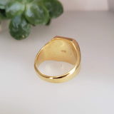 14k yellow gold estate SIGNET ring