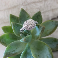 Platinum Art Deco c.1920s diamond engagement Ring