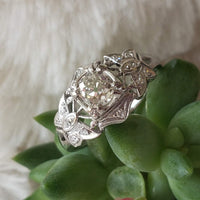 Platinum Art Deco c.20s diamond BUTTERFLY ring