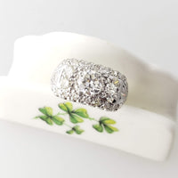 Platinum Art Deco c.20s - 30s 21 diamond antique ring