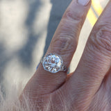Platinum Edwardian Filigree 2.36ct diamond antique Ring
