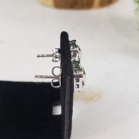 14k white gold diamond studs earrings - .08ct tw