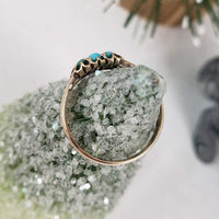 14k gold Victorian turquoise estate ring