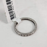 Platinum 2mm old rose cut diamond vintage eternity wedding band - size 4.5