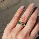 14k yellow gold 1.66ct  Old Mine Cut Diamond Victorian - Edwardian ring