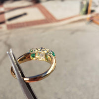 14k yellow gold 1.66ct  Old Mine Cut Diamond Victorian - Edwardian ring