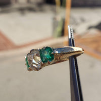 14k yellow gold 1.66ct  Old Mine Cut Diamond Victorian - Edwardian ring