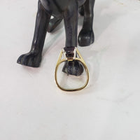 18k yellow gold Garnet Ring
