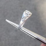 18k white gold c.20's filigree diamond Ring - apx .29ct