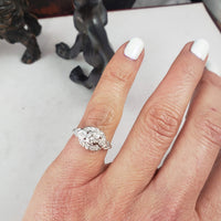 Platinum Art Deco diamond estate ring