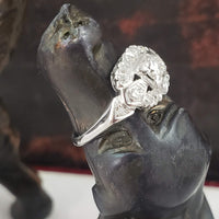 Platinum Art Deco diamond estate ring