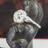 Platinum Art Deco diamond estate ring