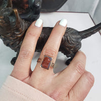 14k gold Victorian carved agate trojan warrior estate ring