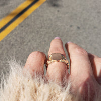 10k yellow gold estate eagle SIGNET ring