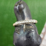 14k gold two tone 7 old cut diamond estate band