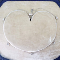 14k white gold diamonds by the yard necklace - 18" - .92ct tw