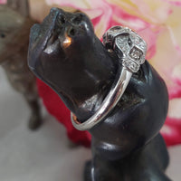 platinum Art Deco c.1920 - 30's 22 diamond ring - 3 three stone