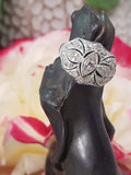 Platinum old cut marquise diamonds estate Art Deco c.1920's ring