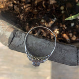14k - Palladium Art Deco diamond ring