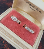 14k gold two tone vintage diamond bridal set