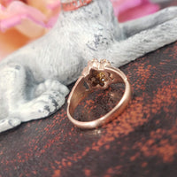 10k gold Victorian seed pearl ring