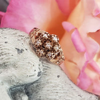 10k gold Victorian seed pearl ring
