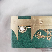 10k gold pearl vintage necklace pendant