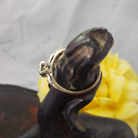 14k gold two tone c.40s-50s diamond engagement ring