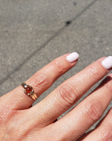 10k gold Victorian carnelian estate ring