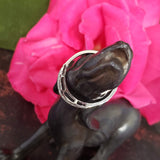 platinum 10 diamond estate curved band