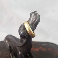 14k Yellow Gold 5mm estate wedding band - size 12