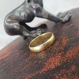 14k Yellow Gold 5mm estate wedding band - size 12