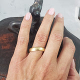 14k Yellow Gold 5mm estate wedding band - size 12