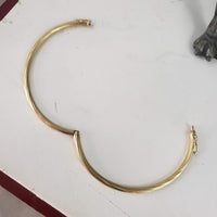 14k Yellow Gold hinged bangle bracelet